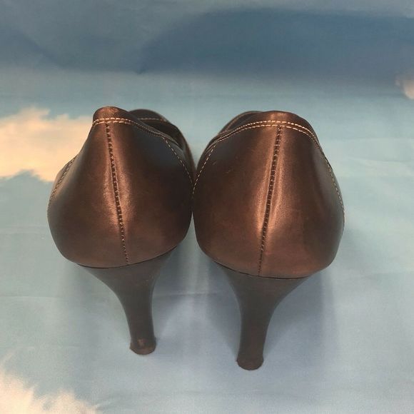 Circa Joan And David Brown Leather Pump Size 9.5 - Picture 2 of 8